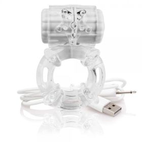 Screaming O Charged Big O Vibrating Cock Ring Clear (SKU: SCRABOC101)